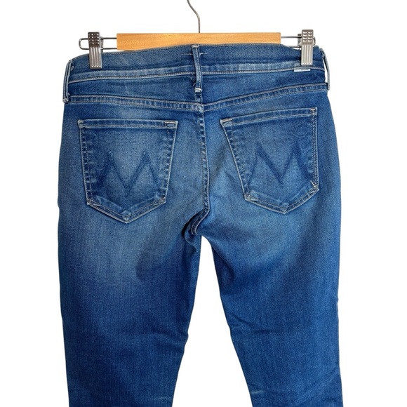 Mother Jeans Women’s Size 26 The Vamp Spiked Heels to Tractor Wheels In Blue - Picture 5 of 6